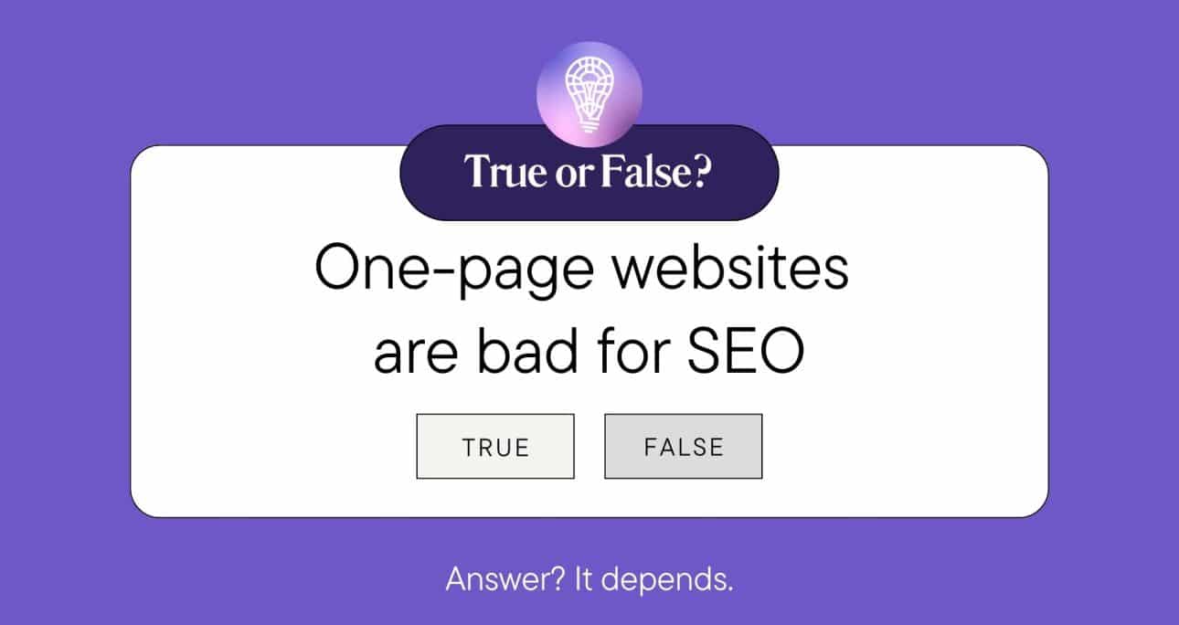 One Page Website SEO: Is 1 Page Bad for Ranking?