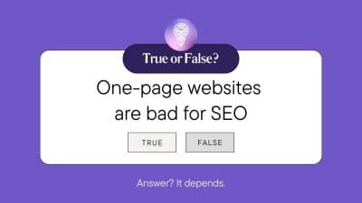 One Page Website SEO: Is 1 Page Bad for Ranking?
