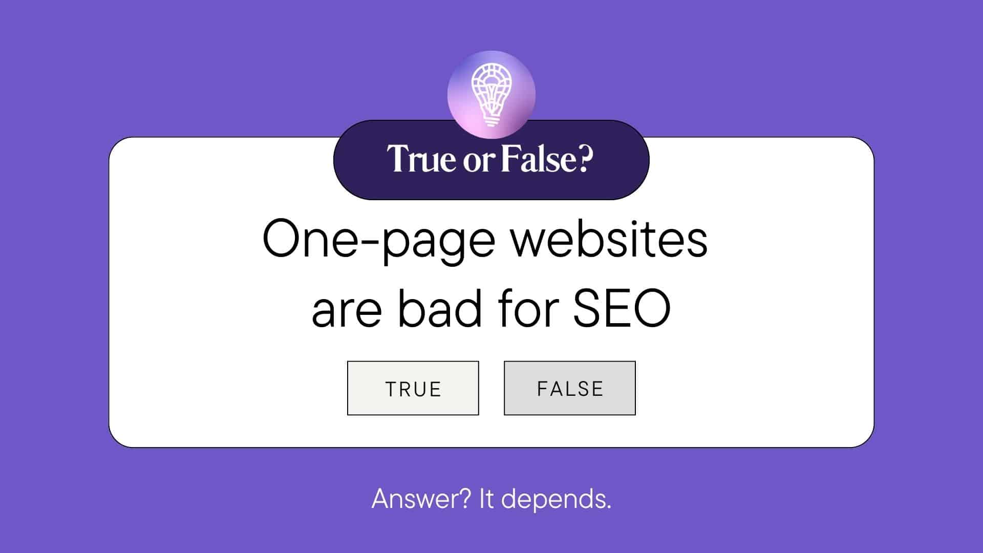 One Page Website SEO: Is 1 Page Bad for Ranking?